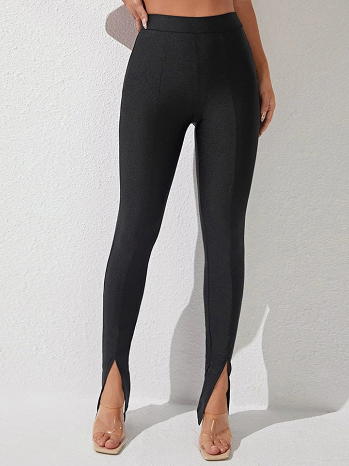 Treat Me Nice High Waist Slit Pants