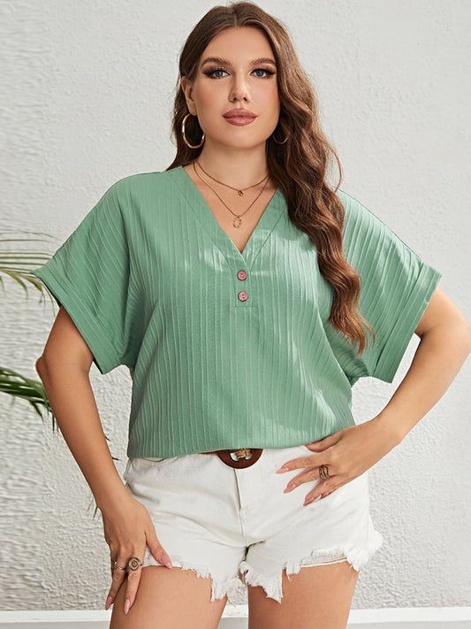 As Per Casual Button Top