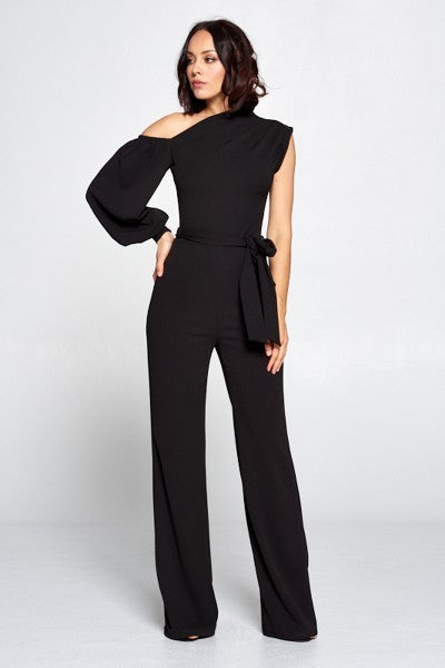 Lets Talk Business Jumpsuit in Black