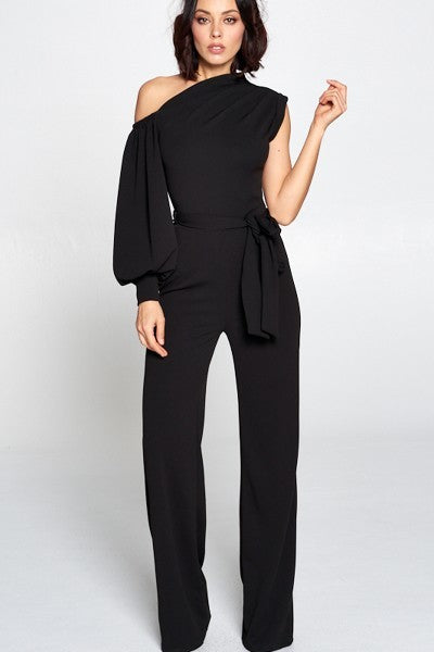 Lets Talk Business Jumpsuit in Black