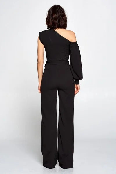 Lets Talk Business Jumpsuit in Black