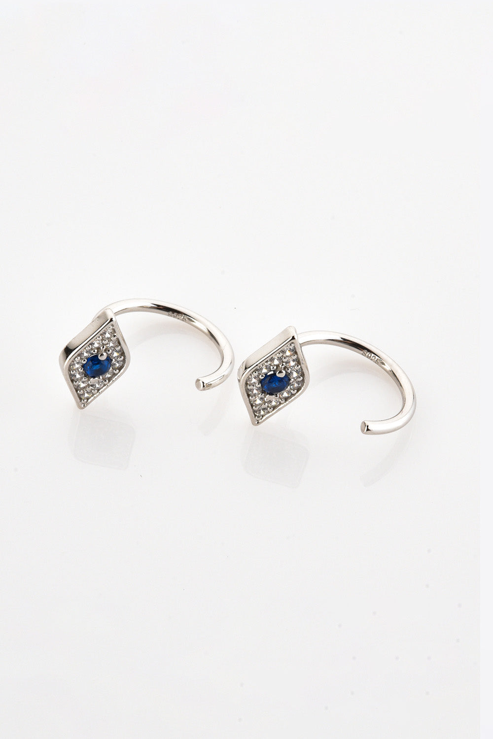 Evil Eye 925 Sterling Silver Earrings