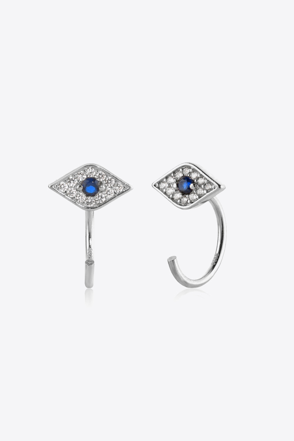 Evil Eye 925 Sterling Silver Earrings