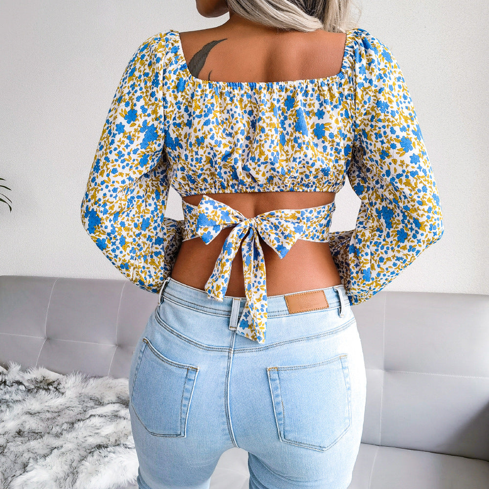 Ditsy Crop Top